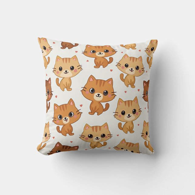 Este es un cojín de almohada para el gato. (Anverso)