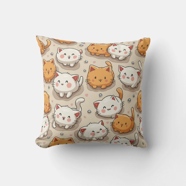 Este es un cojín de almohada para gatos. (Anverso)