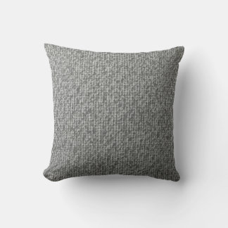Este es un cojín de almohada para rayas grises.