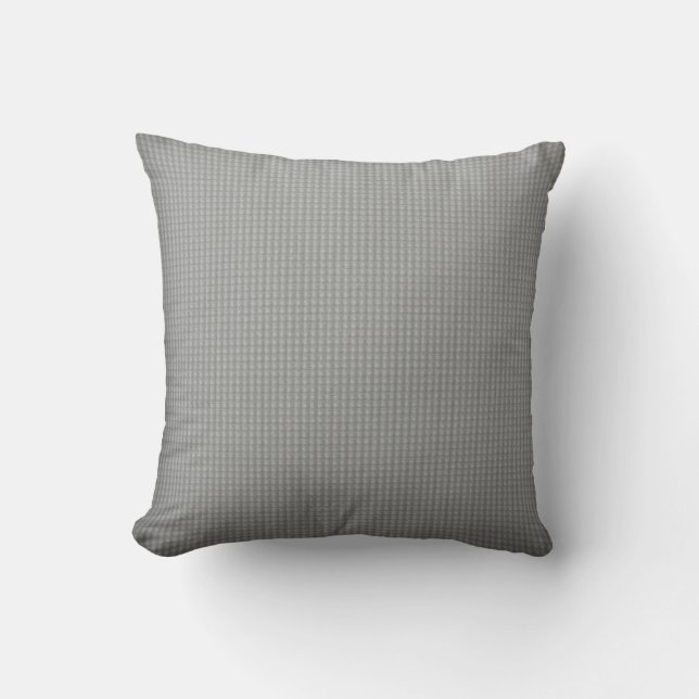 Este es un cojín de almohada para rayas grises. (Anverso)