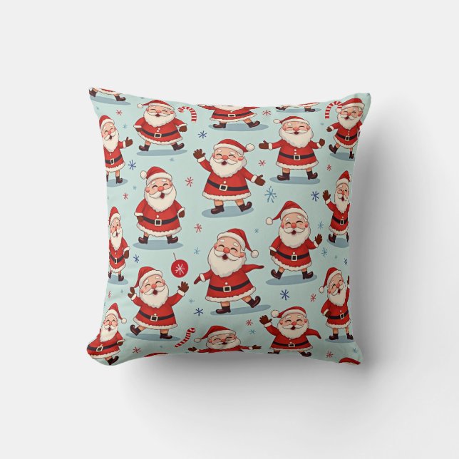 Este es un cojín de almohada para santa. (Anverso)