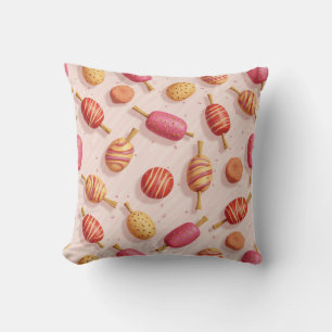 Este es un cojín de almohadas de caramelo.