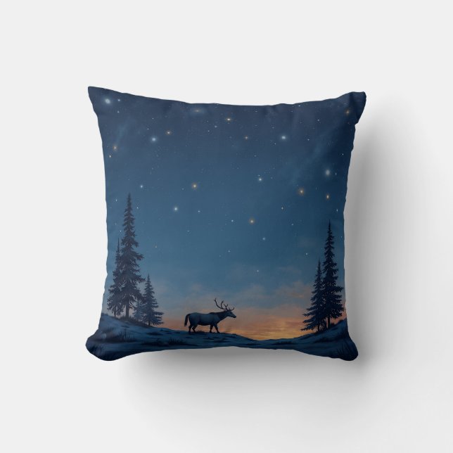 Este es un cojín de almohadas estrelladas de noche (Anverso)
