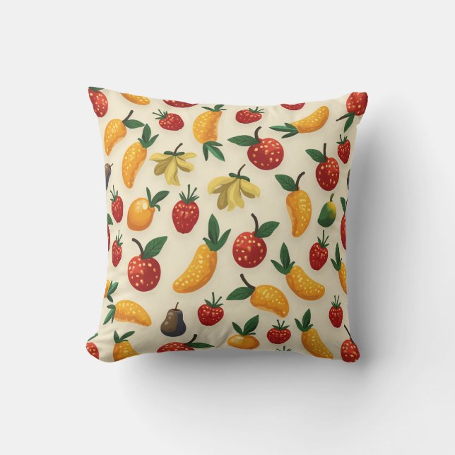 Este es un cojín de almohadas para frutas. (Anverso)