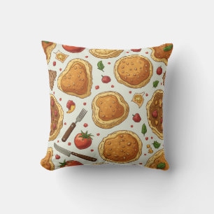 Este es un cojín de almohadas para la comida.