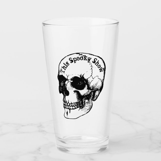 Este espeluznante Tumbler De Vidrio (Anverso)