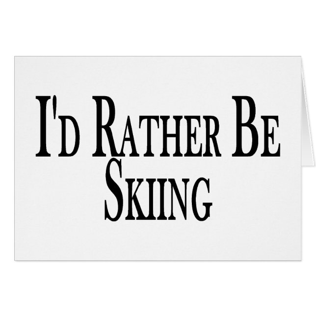 Esté esquiando bastante (Anverso (Horizontal))