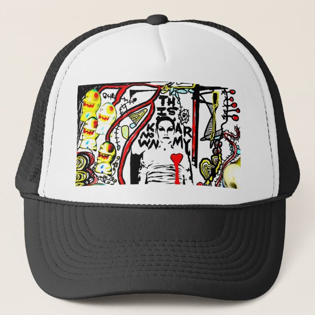 Este gorra sabido del camionero del ejército (Anverso)