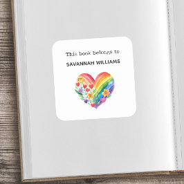 Este Libro Pertenece A Etiqueta De Libro Corazón A