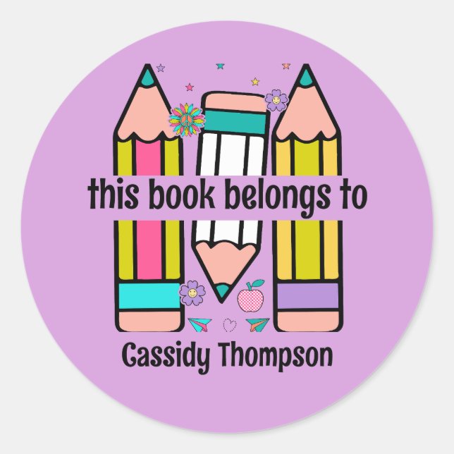 Este libro pertenece a la etiqueta de libros de ni (Anverso)