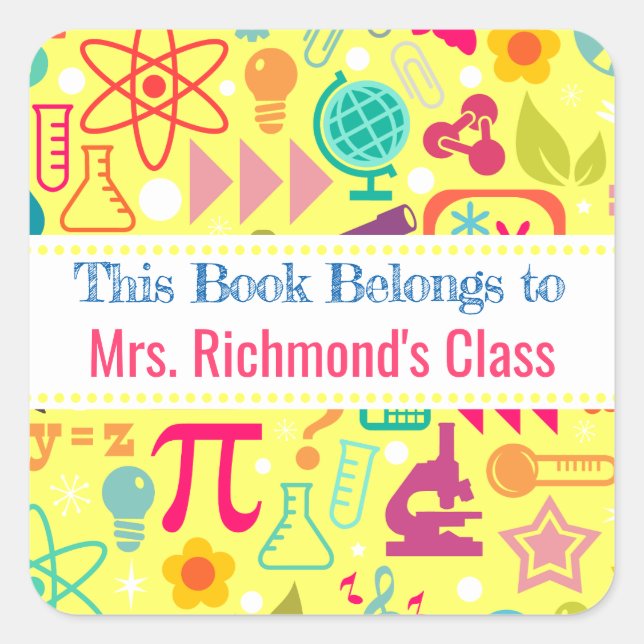 Este libro pertenece a la etiqueta de matemáticas  (Anverso)