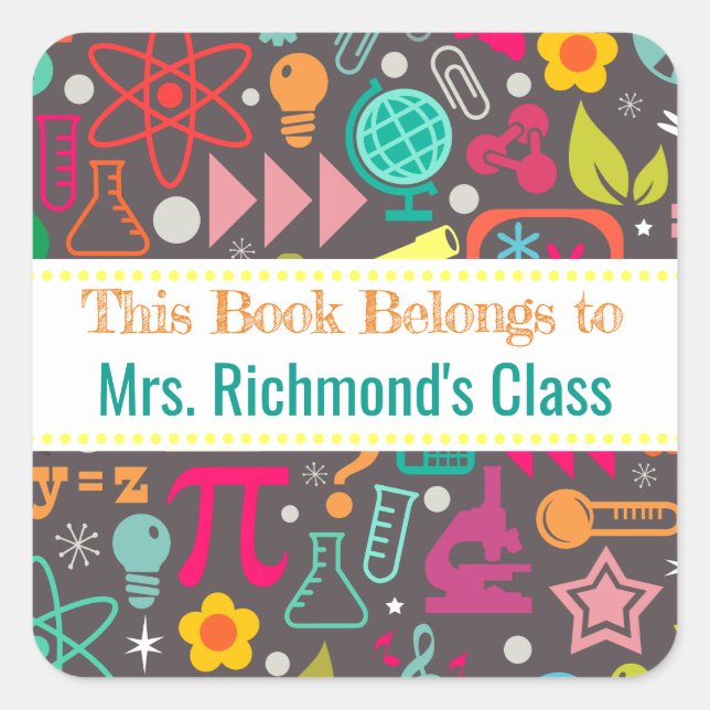 Este libro pertenece a la etiqueta matemática gris (Anverso)