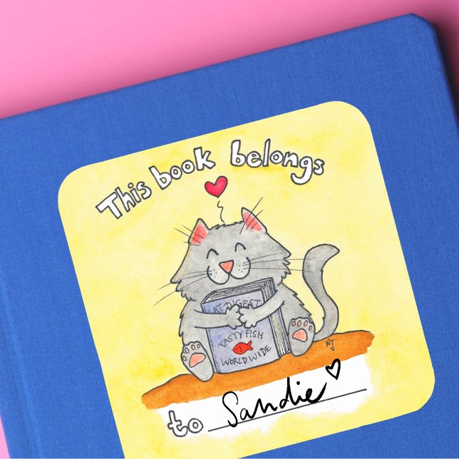 Este libro pertenece a la pegatina del gato de Nic (Subido por el creador)