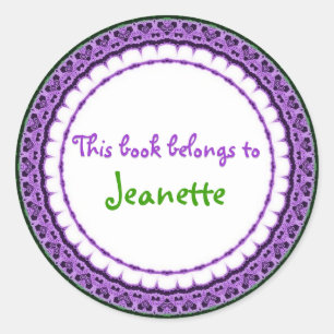 ESTE LIBRO PERTENECE… a los pegatinas