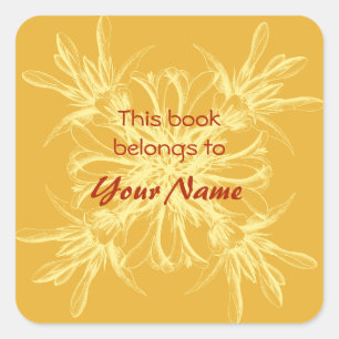 Este Libro Pertenece A Los Pegatinas De Flores