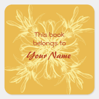 Este Libro Pertenece A Los Pegatinas De Flores