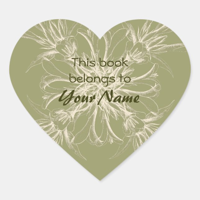 Este Libro Pertenece A Los Pegatinas De Flores (Anverso)