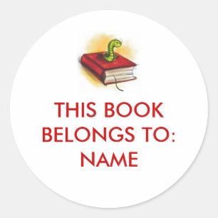 Este Libro Pertenece A: Pegatina
