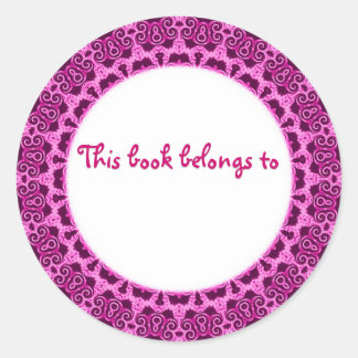 ESTE LIBRO PERTENECE A... pegatinas