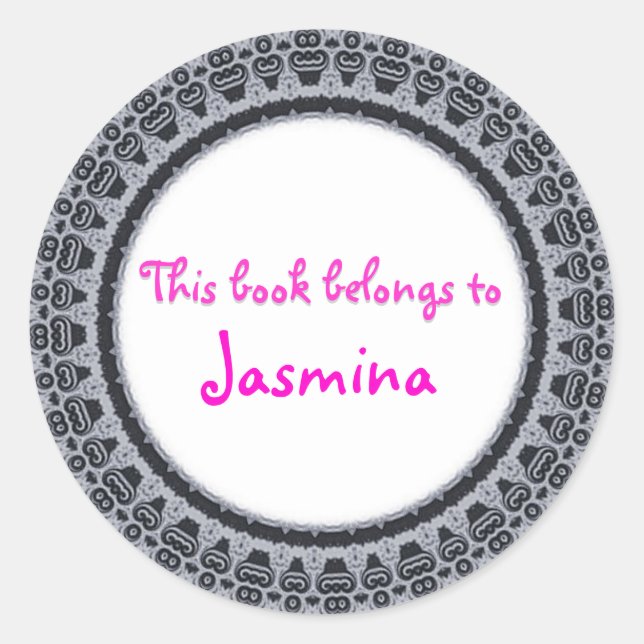 ESTE LIBRO PERTENECE A... pegatinas (Anverso)