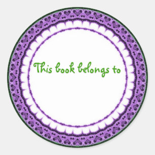 ESTE LIBRO PERTENECE A... pegatinas