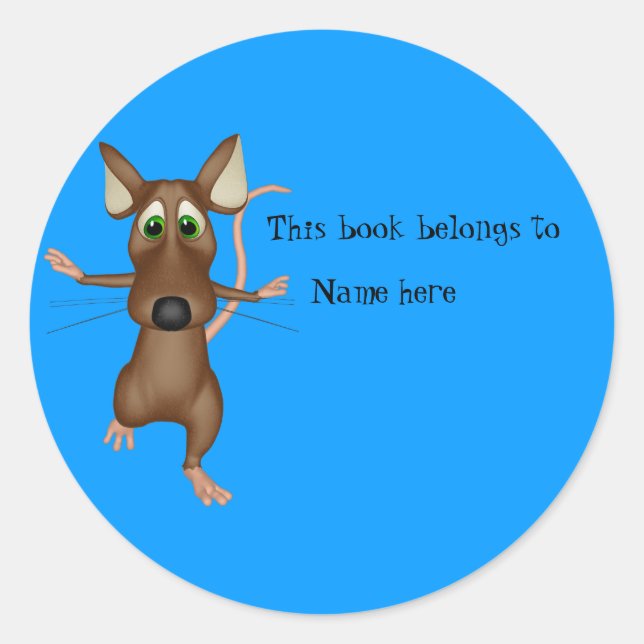 "Este Libro Pertenece A" Pegatinas De Libros (Anverso)