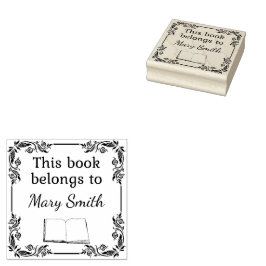 Este Libro Pertenece A | Sello de arte maderero