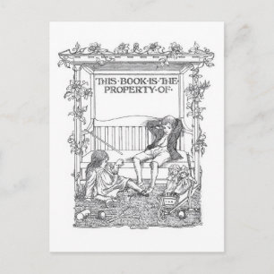 "Este Libro Pertenece A" Tarjeta Postal De Marcado