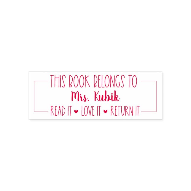 Este Libro Pertenece Al Sello De La Biblioteca De  (Diseño)