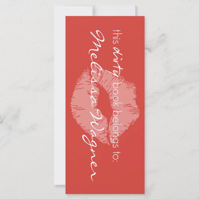 Este libro sucio pertenece al marcador (Anverso)