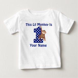 Este Mono Lil Personalizado Camisa De Primer Cumpl