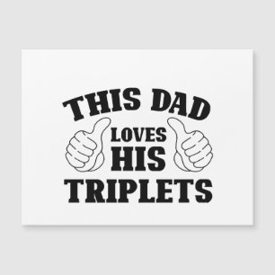 Este papá ama a sus trillizos - Regalo para papá c
