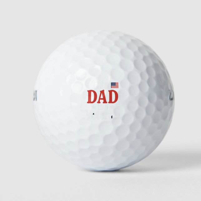 Este Papá es un Veterano Pelotas de Golf – Regalo  (Anverso)