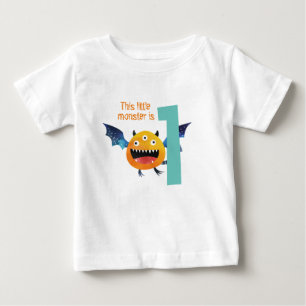Este pequeño monstruo es una camiseta bebé