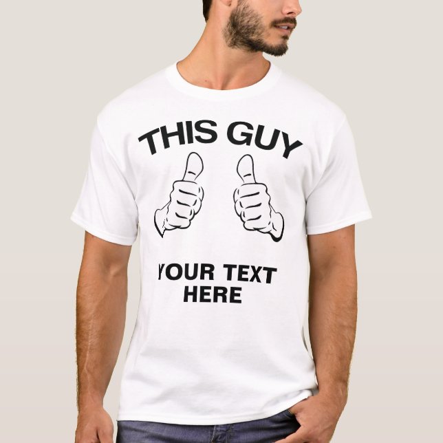 Este personalizar del individuo él camiseta (Anverso)