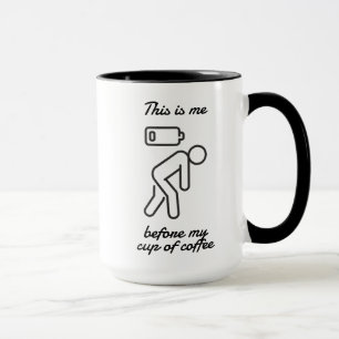 Este soy yo antes de mi taza de café