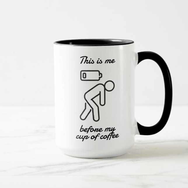 Este soy yo antes de mi taza de café (Derecha)