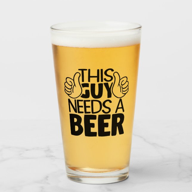 Este tipo necesita cerveza (Anverso (lleno))