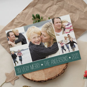 Estelar Tarjeta de Collage de fotos de vacacione