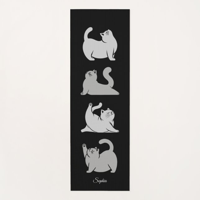 Estera de yoga para gatos personalizada, Gym Mat p (Anverso)