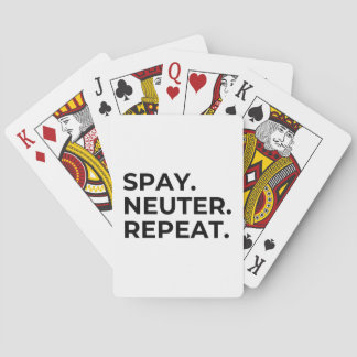 Esteriliza. Castra. Repite. Cartas de Juego