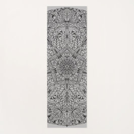 ESTERILLA DE YOGA アラベスク文様07ブラックXグレー ヨガマット