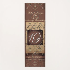 Esterilla De Yoga 19° aniversario Boda Bronce oscuro 