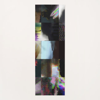 Esterilla De Yoga 1FB1F9F4 Arte Mosaico Abstracto de Glitch Cyberpun