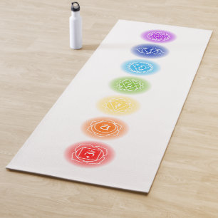 Esterilla De Yoga 7 Símbolos de Chakra