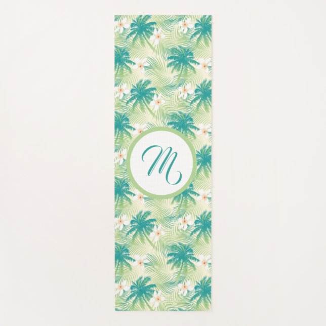 Esterilla De Yoga A Monogrammed Tropical Summer (Anverso)