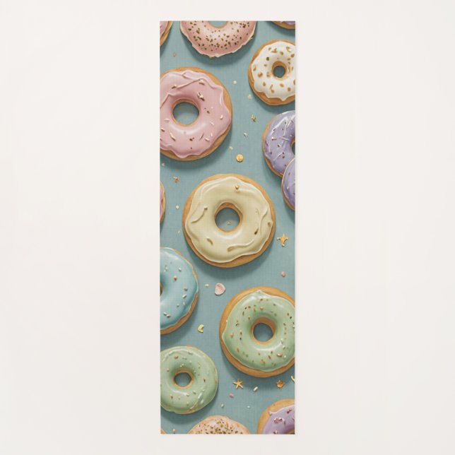 Esterilla De Yoga A Whimsical Pastel Donut Dream (Anverso)