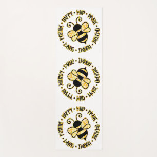 Esterilla De Yoga Abeja con afirmaciones positivas