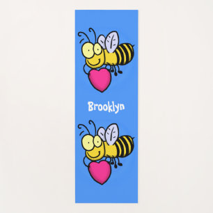 Esterilla De Yoga Abeja graciosa y linda con ilustracion personaliza