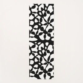 Esterilla De Yoga Abstracción de celdas Blanco negro